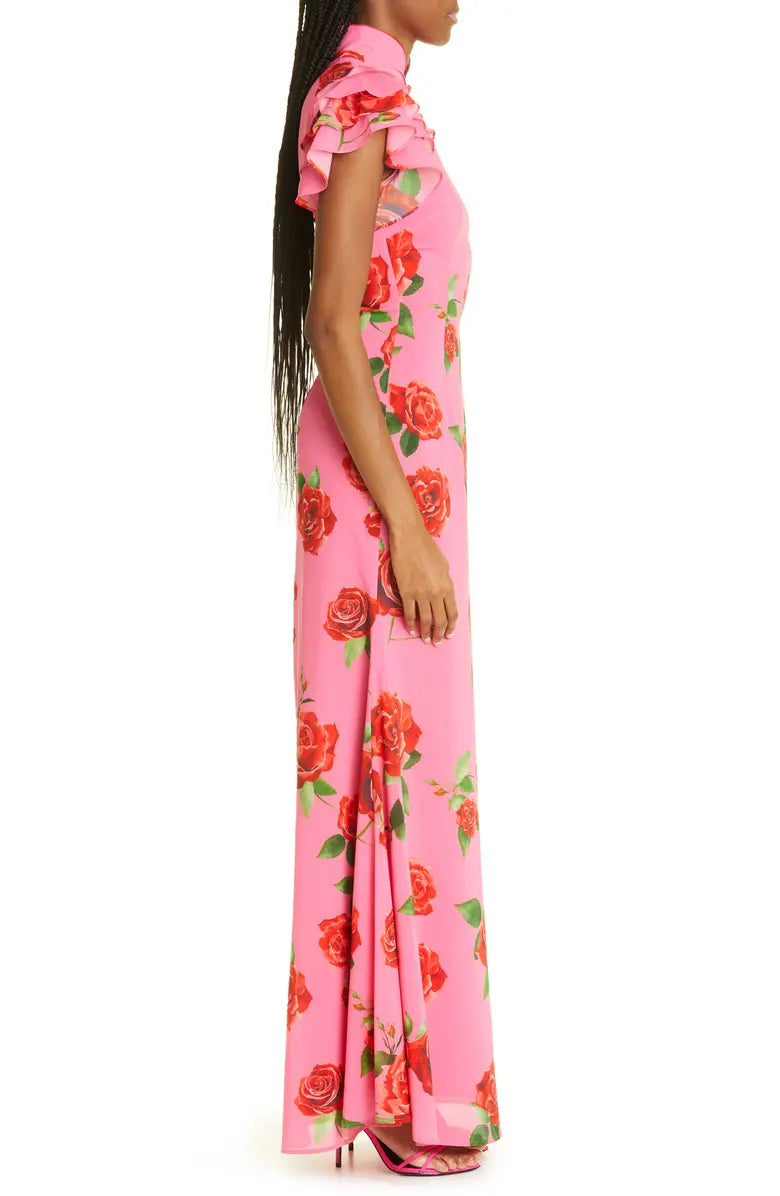 Sylvie Rose Ruffle Maxi Dress